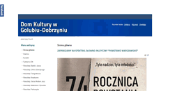 Desktop Screenshot of kulturagolub.eu